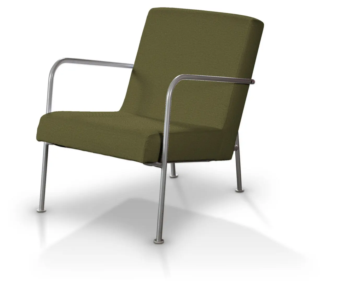 Dekoria Potah na křeslo Ikea PS, olivová zelená, fotel Ikea PS, Etna, 161-26
