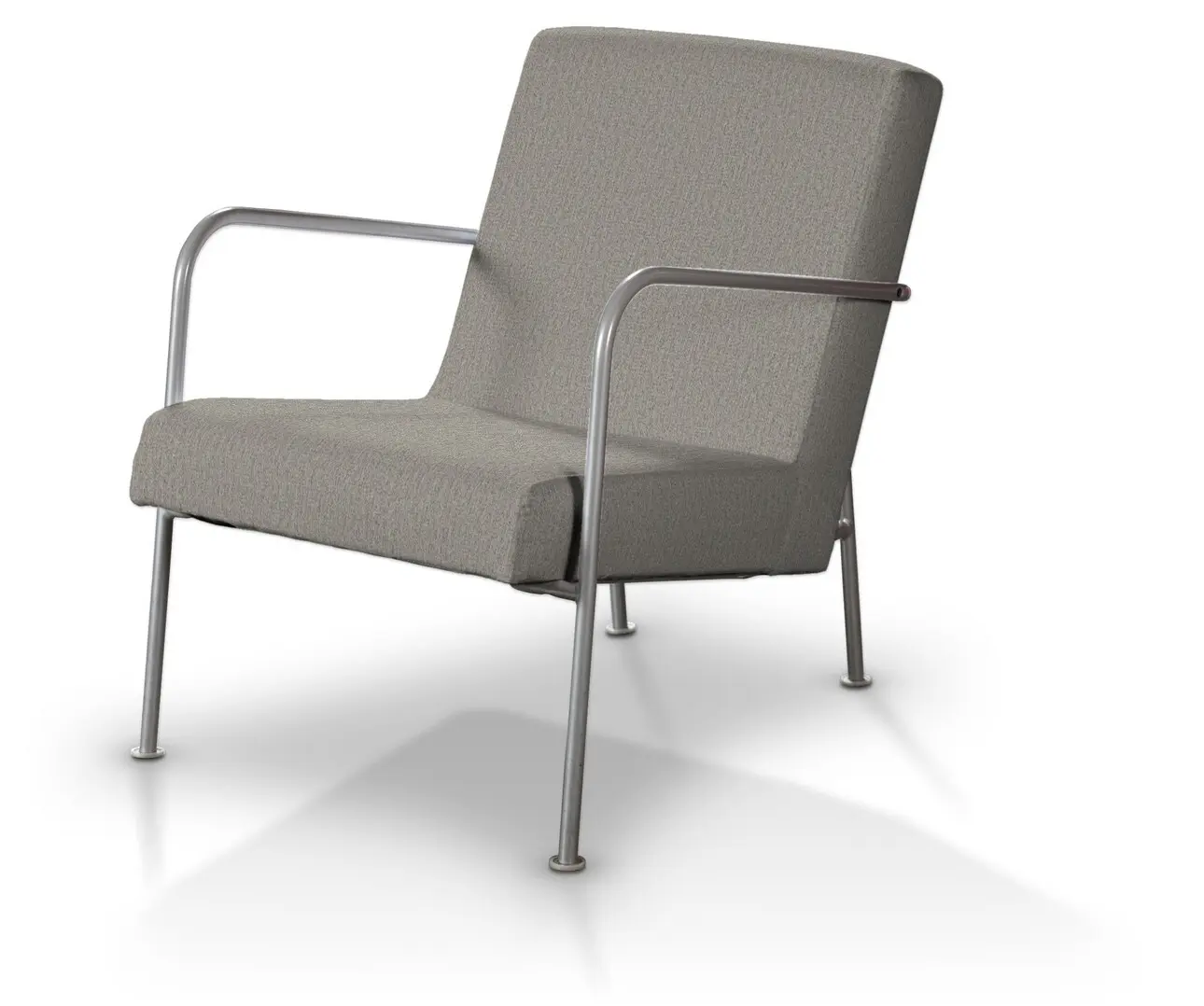 Dekoria Potah na křeslo Ikea PS, chenille grise, fotel Ikea PS, Madrid, 161-57