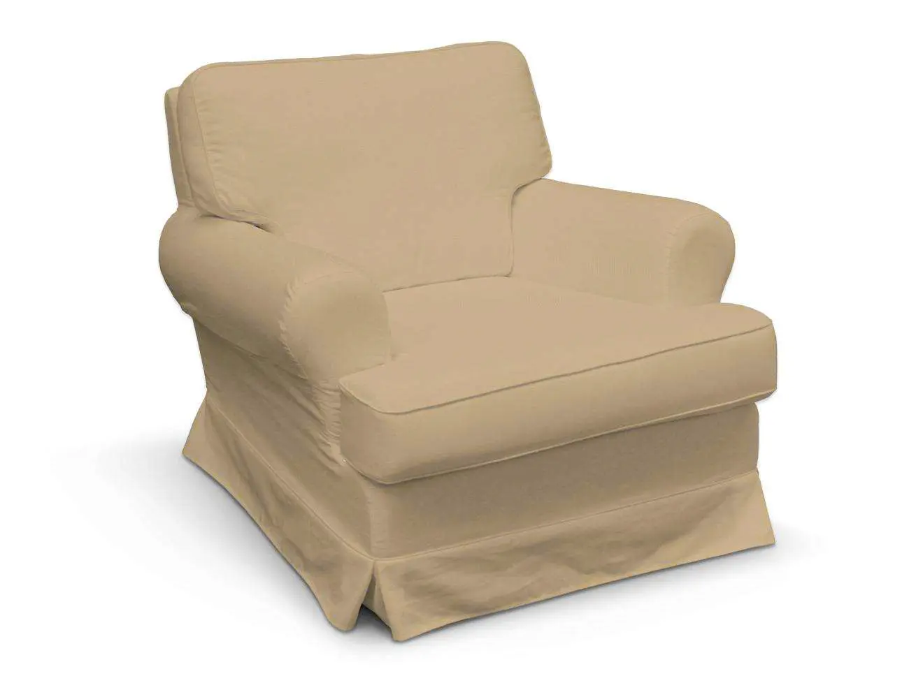 Dekoria Potah na křeslo Barkaby, bílá káva, fotel Barkaby, Cotton Panama, 702-47