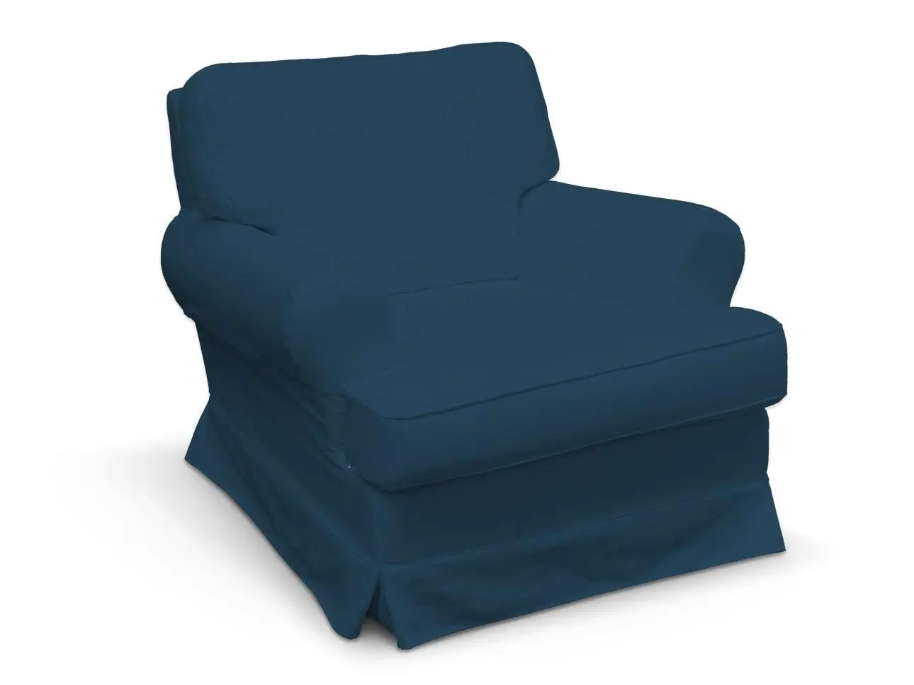 Dekoria Potah na křeslo Barkaby, mořská modrá, fotel Barkaby, Cotton Panama, 702-48