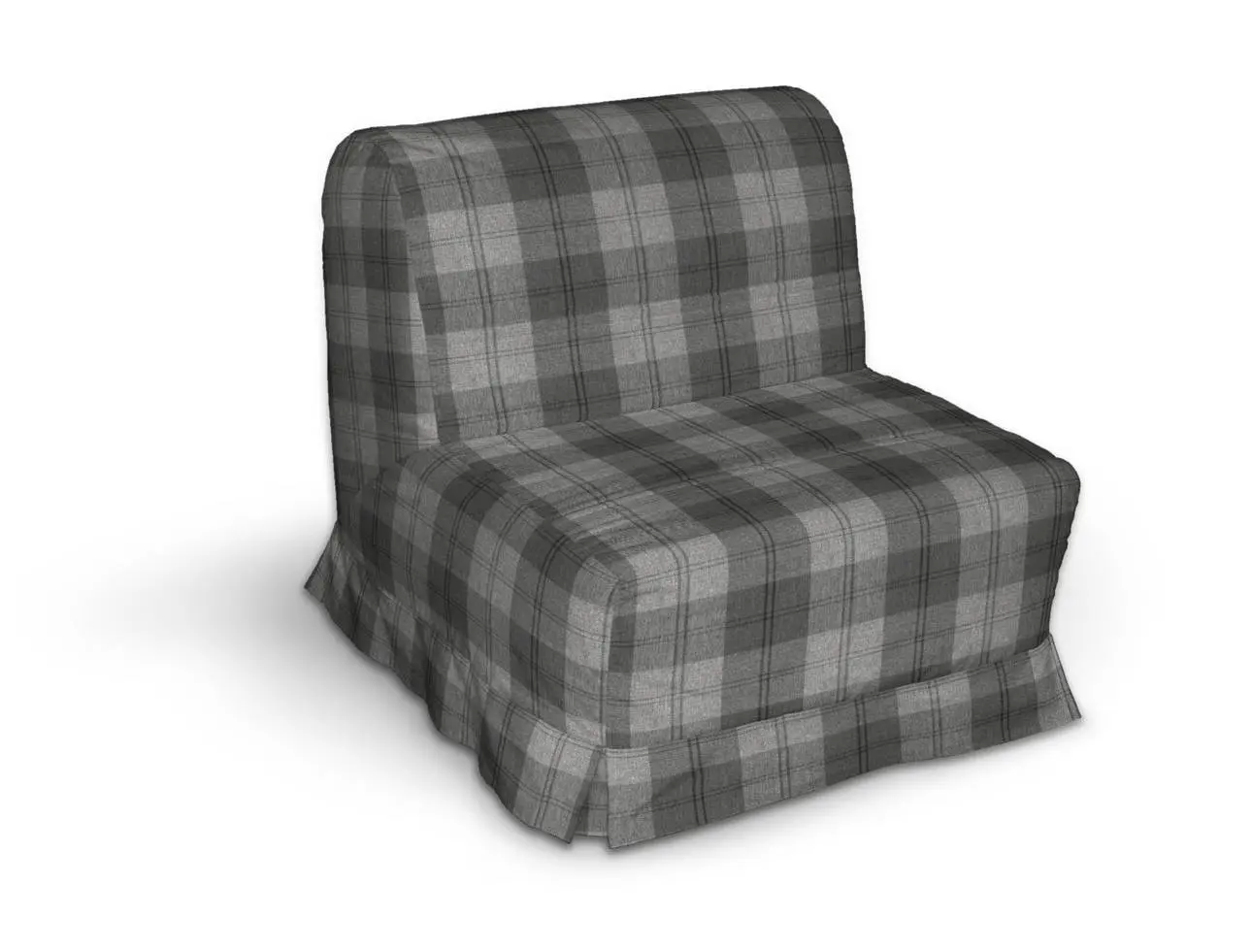 Dekoria Potah na pohovku Lyckesele 1-místná, šedo-grafitová kostka, sofa Lyckesele 1os., Edinburgh, 115-75