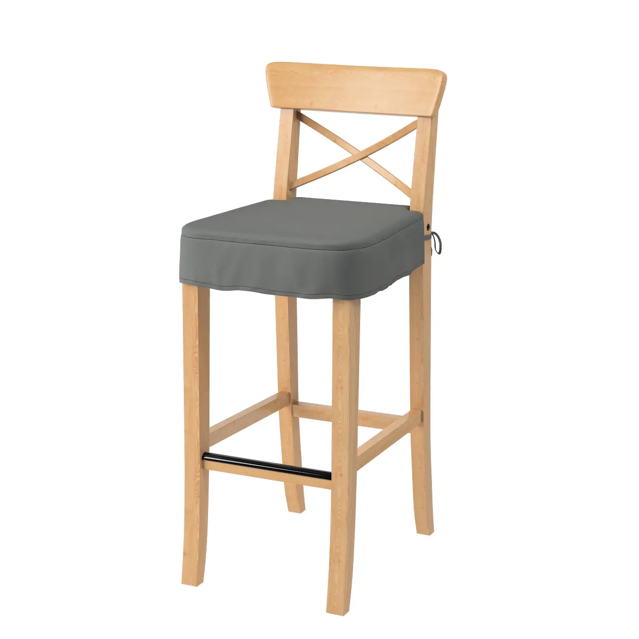 Dekoria Sedák na židli IKEA Ingolf - barová, šedá, barová židle Ingolf, Quadro, 136-14