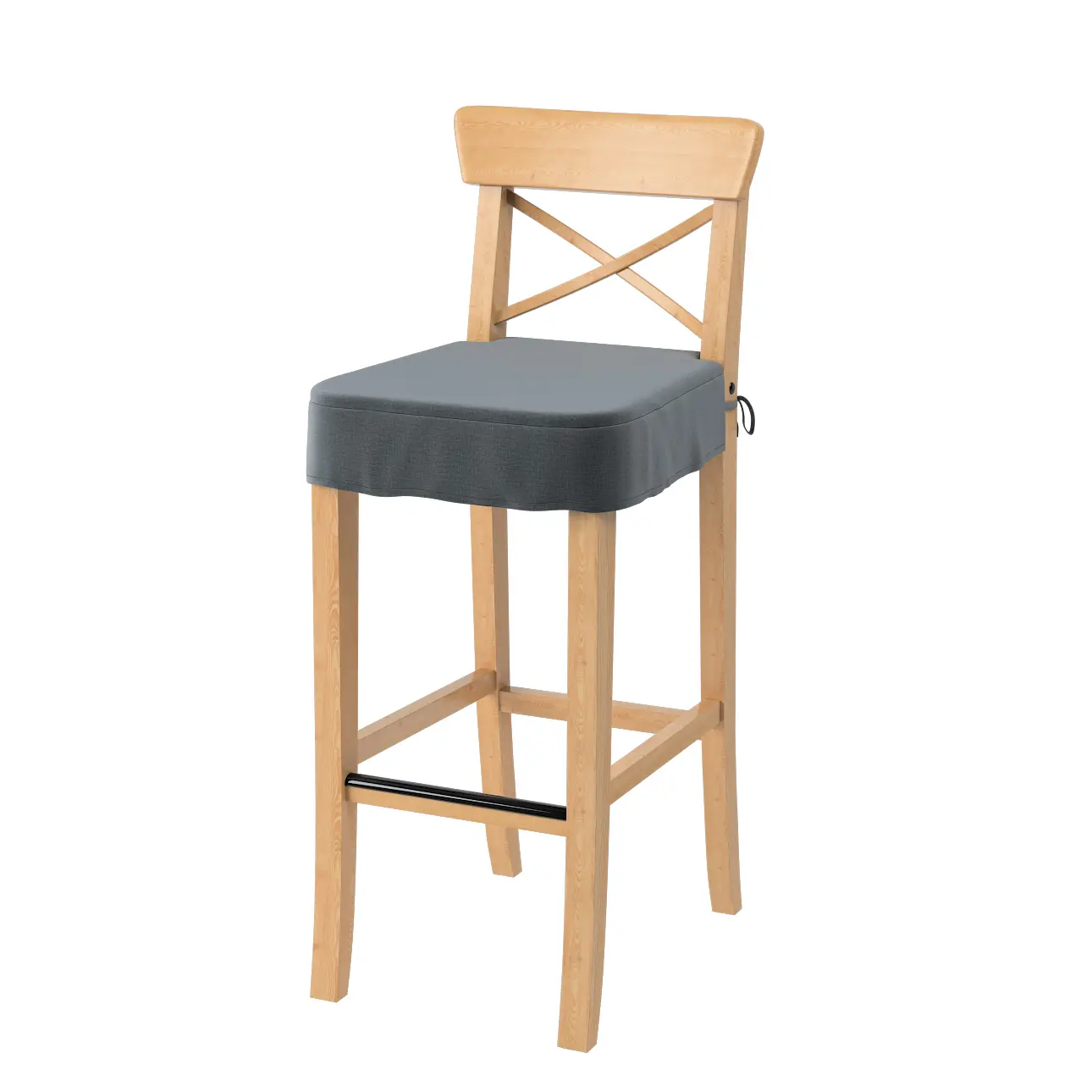 Dekoria Sedák na židli IKEA Ingolf - barová, grafitová, barová židle Ingolf, Ingrid, 705-43