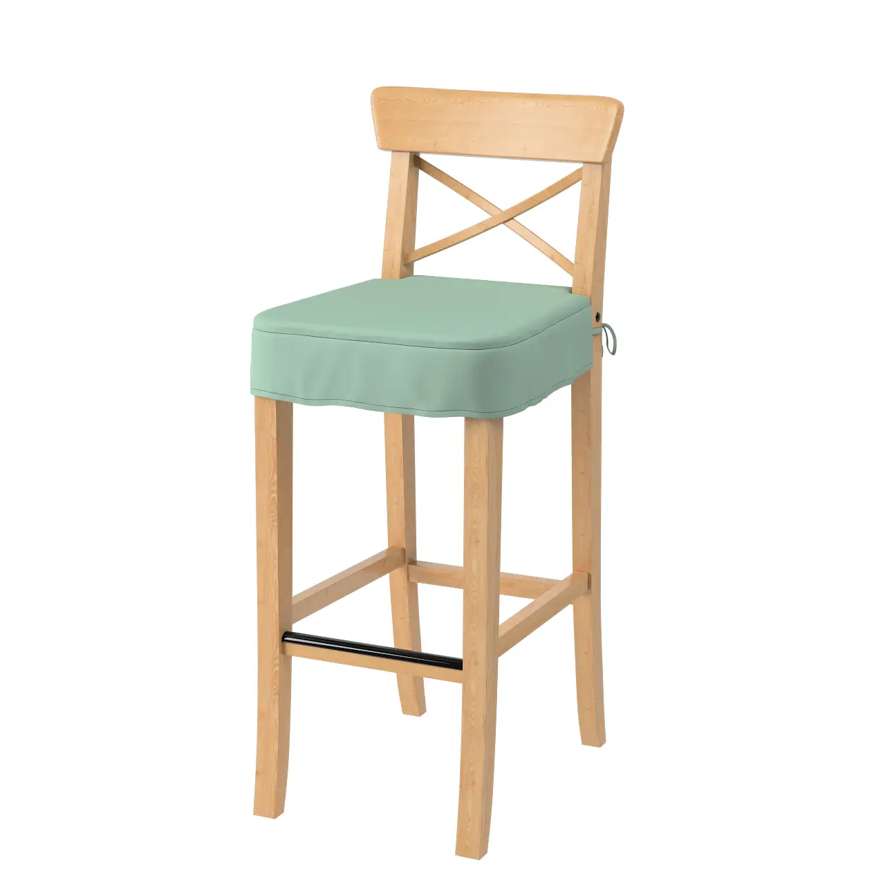Dekoria Sedák na židli IKEA Ingolf - barová, eukalyptová zelená, barová židle Ingolf, Loneta, 133-61