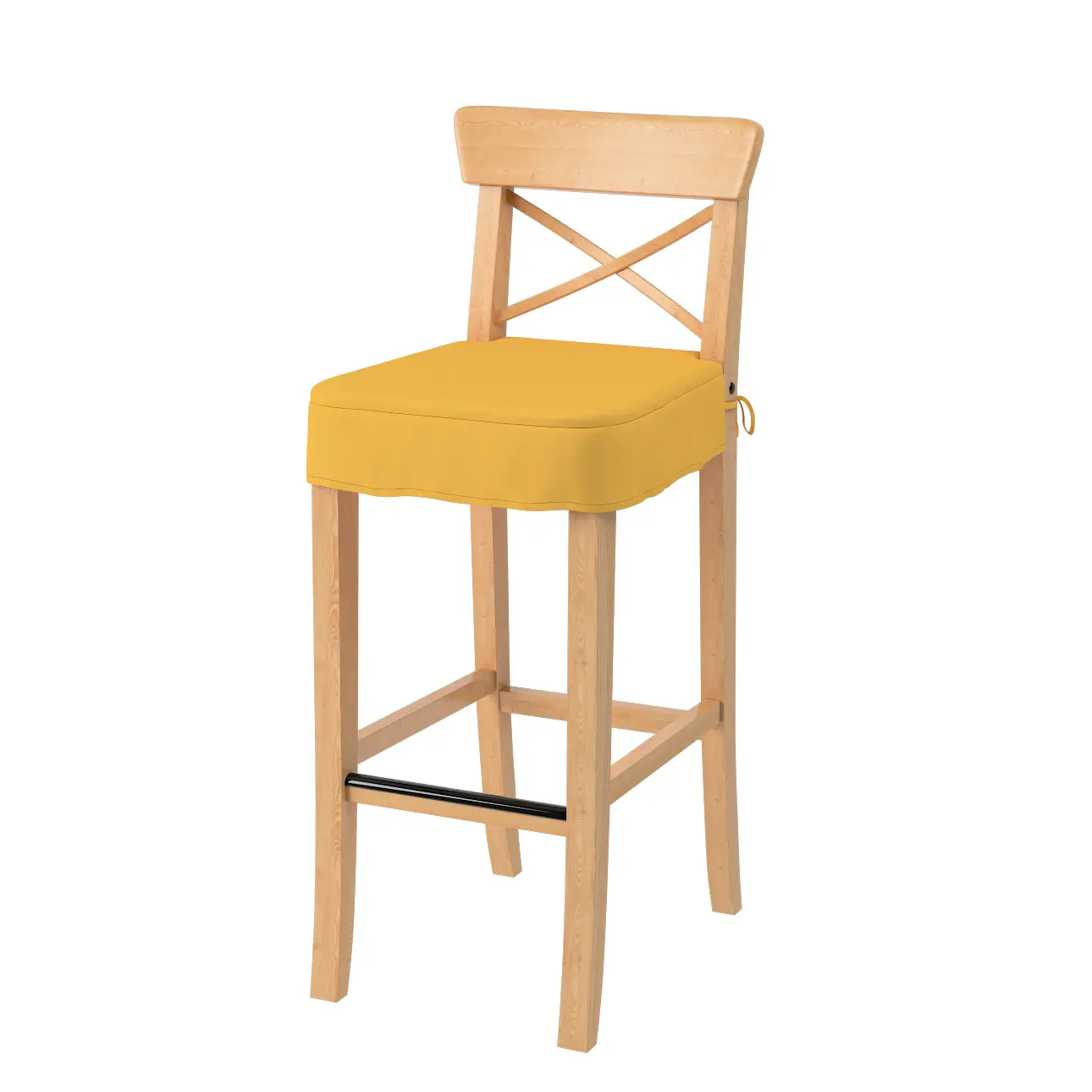 Dekoria Sedák na židli IKEA Ingolf - barová, slunečně žlutá, barová židle Ingolf, Loneta, 133-40
