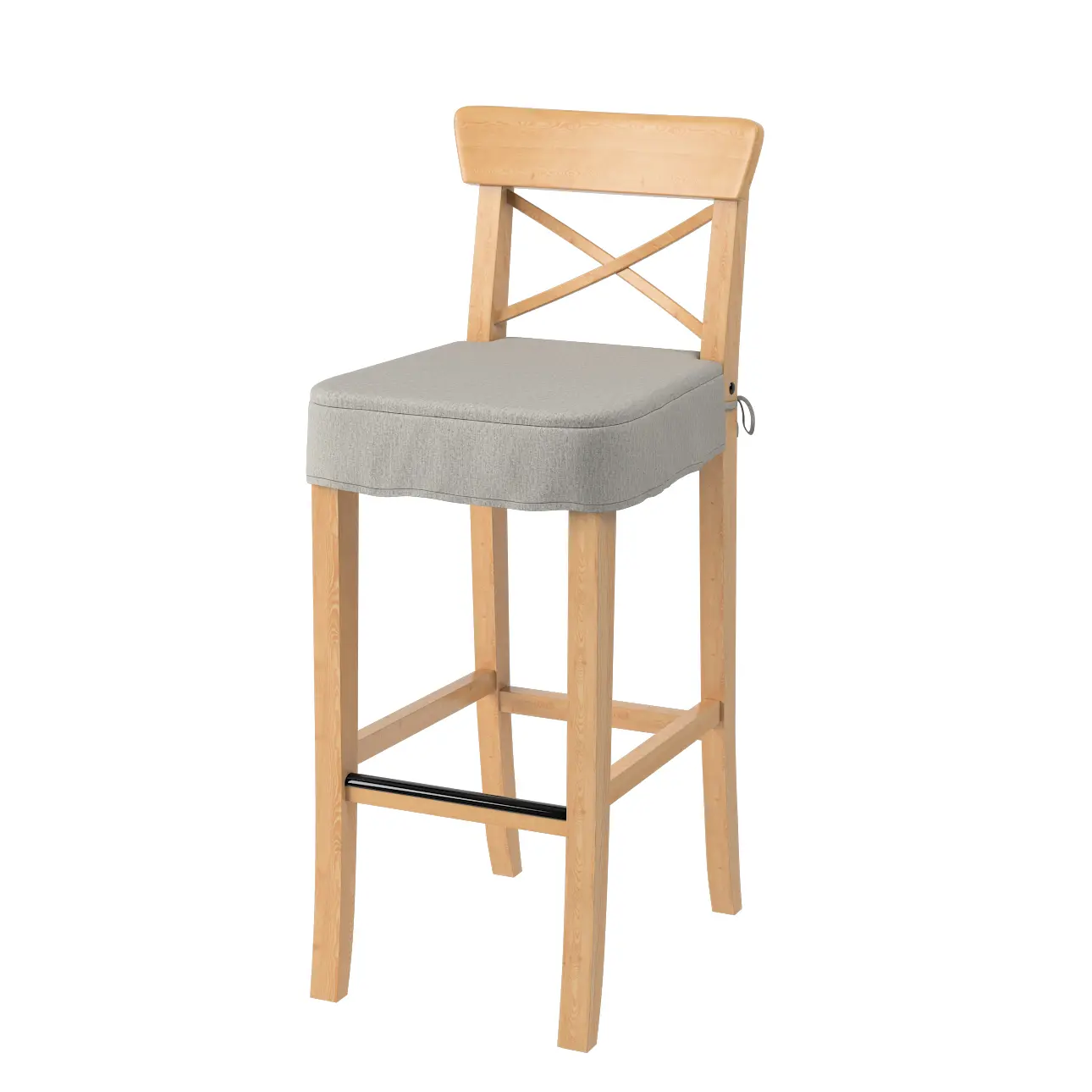 Dekoria Sedák na židli IKEA Ingolf - barová, chenille grise, barová židle Ingolf, Madrid, 161-57
