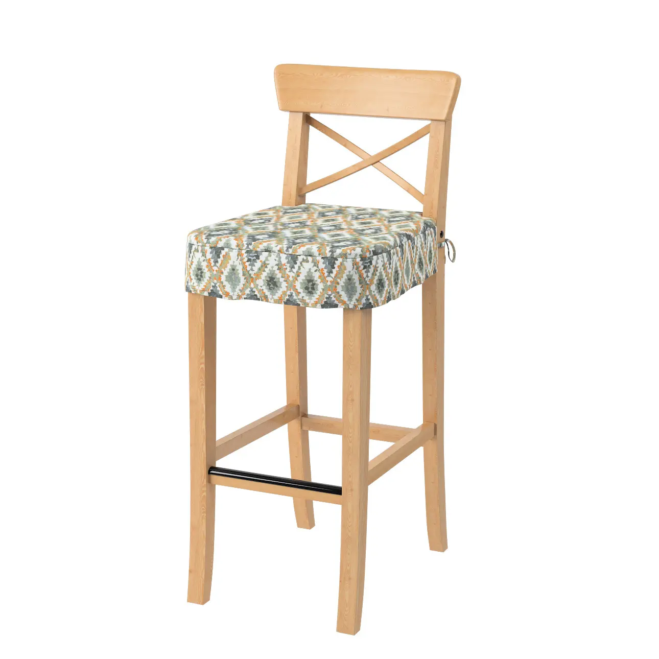 Dekoria Sedák na židli IKEA Ingolf - barová, modro-zelená, barová židle Ingolf, Cosy Home, 145-38