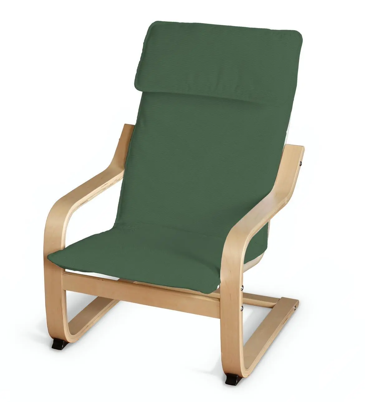 Dekoria Sedák na dětské křeslo IKEA Poäng, Forest Green - zelená, Poäng - dětské křeslo, Cotton Panama, 702-51
