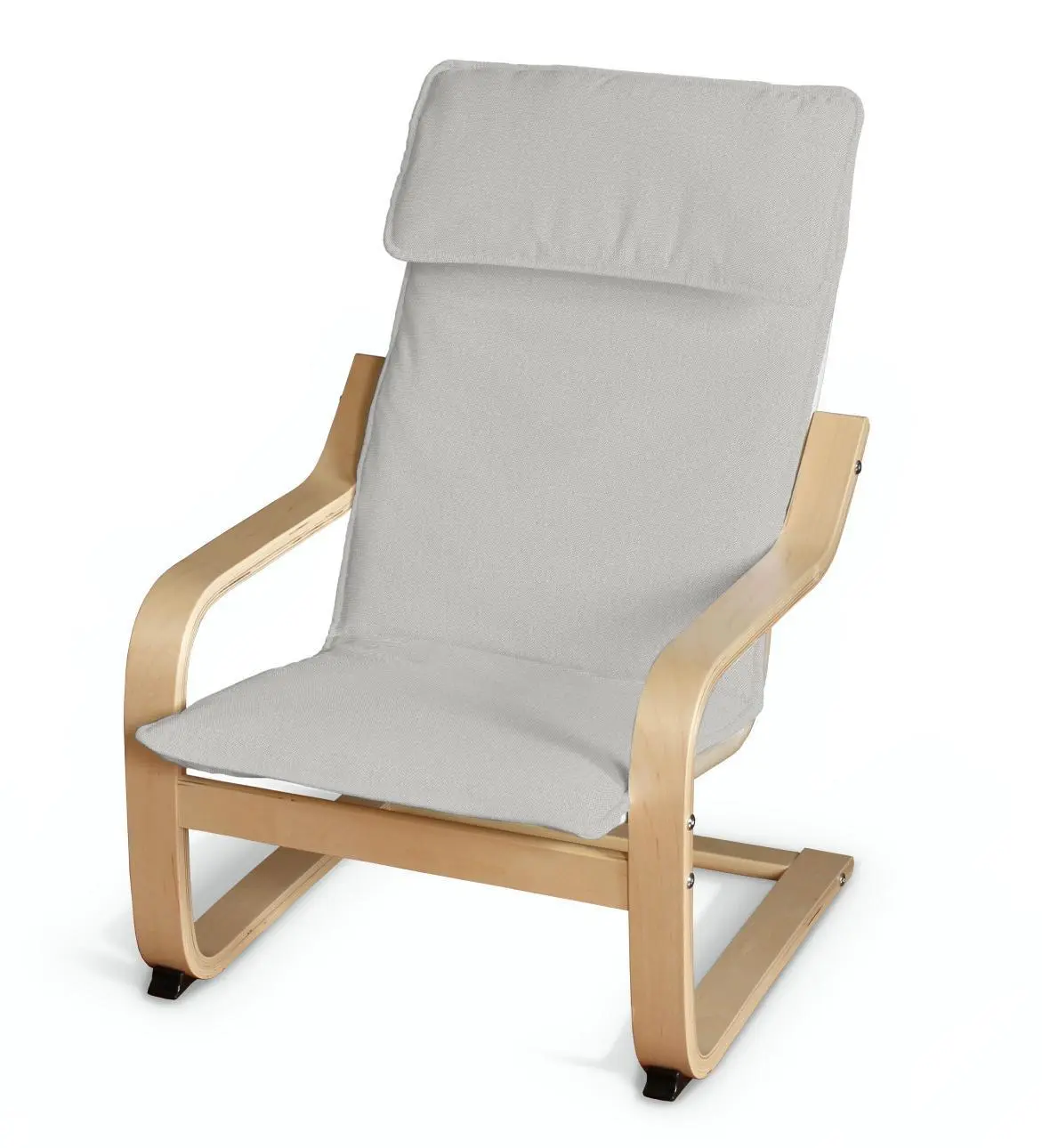 Dekoria Sedák na dětské křeslo IKEA Poäng, světlá holubí šeď, Poäng - dětské křeslo, Etna, 705-90