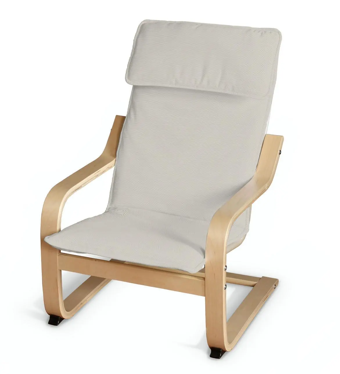 Dekoria Sedák na dětské křeslo IKEA Poäng, stříbrošedá, Poäng - dětské křeslo, Cotton Panama, 702-45
