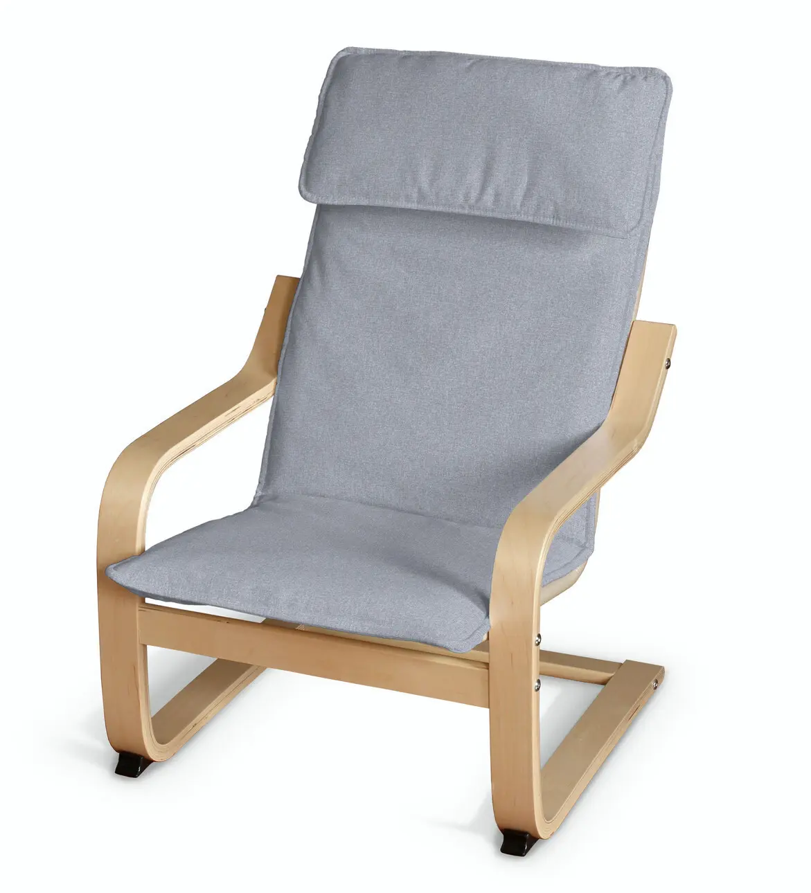 Dekoria Sedák na dětské křeslo IKEA Poäng, jemně blankytný melanž, Poäng - dětské křeslo, Amsterdam, 704-46