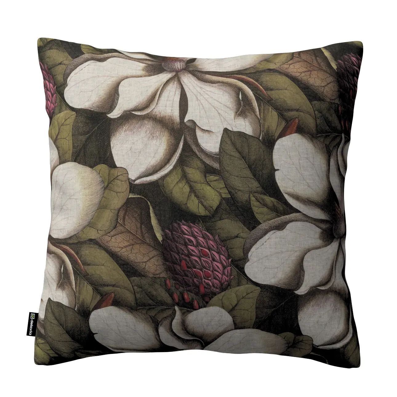 Dekoria Kinga - potah na polštář jednoduchý, béžovo-zelená, 60 x 60 cm, Gardenia, 144-24