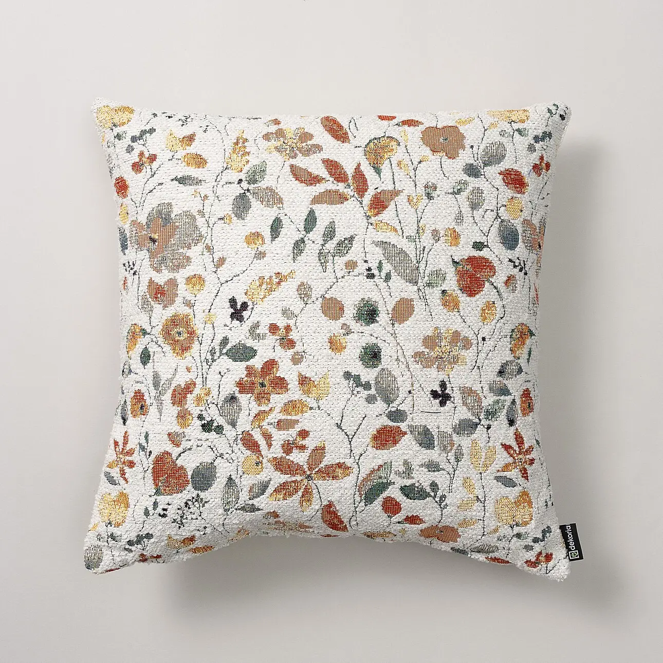 Dekoria Kinga - potah na polštář jednoduchý, oranžovo-zelená, 50 x 50 cm, Cosy Home, 145-12