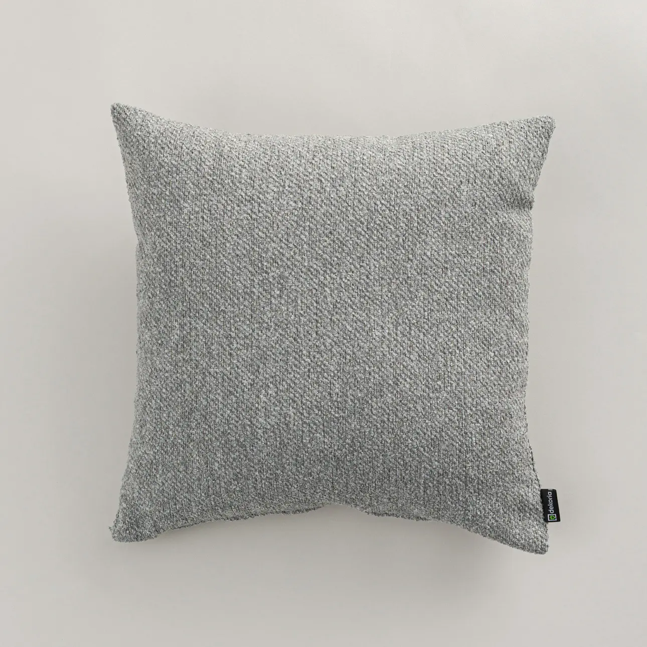 Dekoria Kinga - potah na polštář jednoduchý, šedá melanž, 60 x 60 cm, Boucle Mist, 145-46