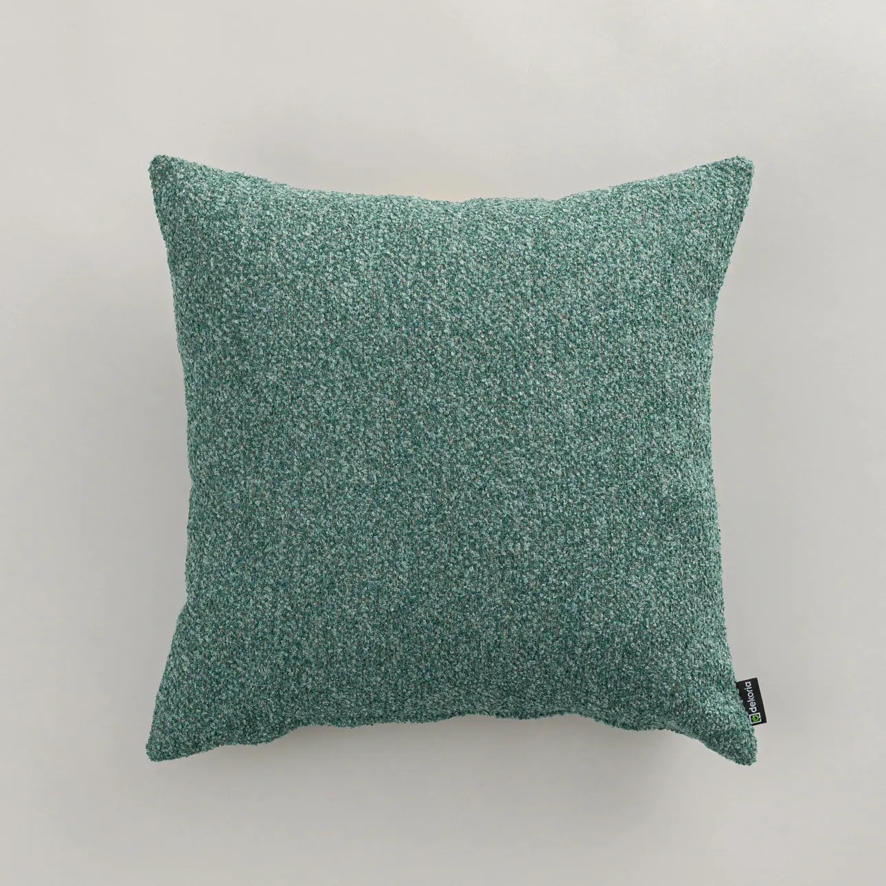Dekoria Kinga - potah na polštář jednoduchý, zelená melanž, 60 x 60 cm, Boucle Mist, 145-47
