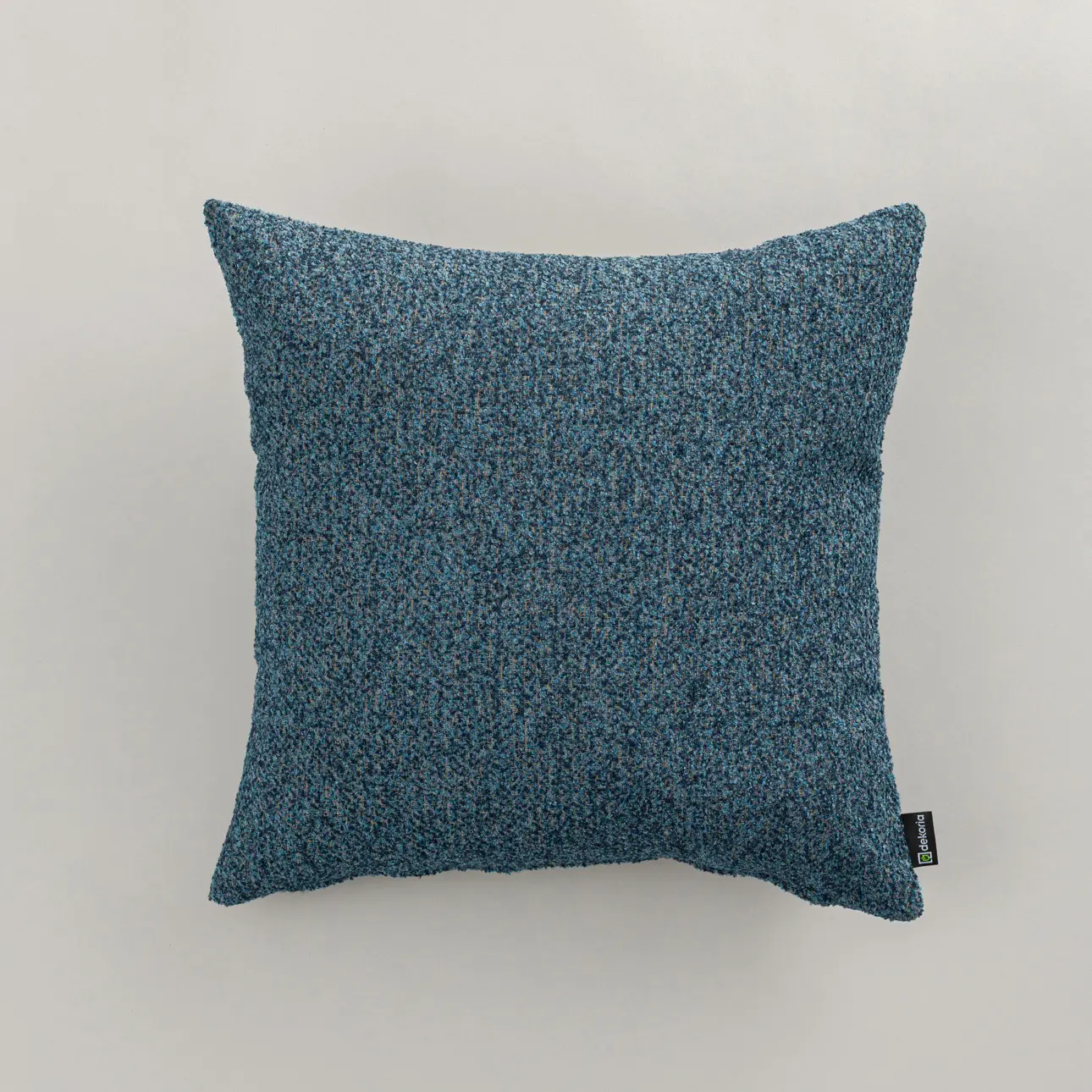 Dekoria Kinga - potah na polštář jednoduchý, modro-tmavě modrá melanž, 50 x 50 cm, Boucle Mist, 145-44