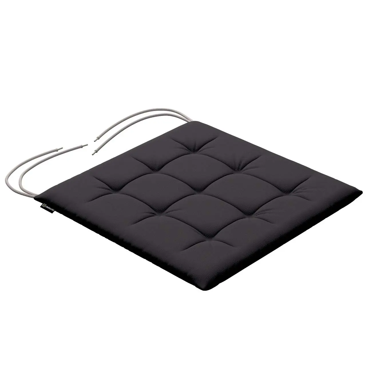 Dekoria Sedák Karel 40x40x3,5cm, Black - černá, 40 x 40 x 3,5 cm, Cotton Panama, 702-50