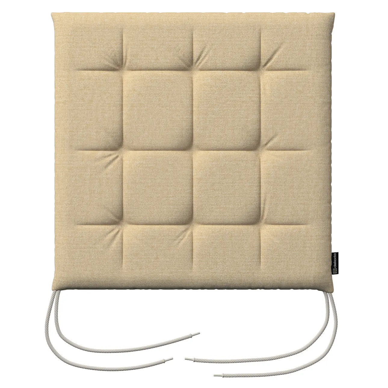 Dekoria Sedák Karel 40x40x3,5cm, písková, 40 x 40 x 3,5 cm, Living Plus, 162-12