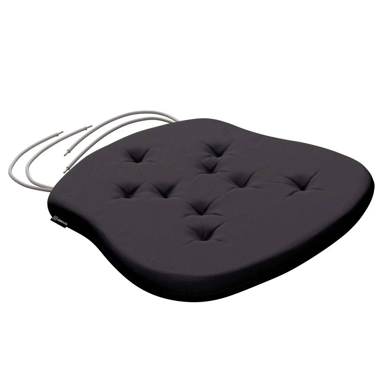 Dekoria Sedák Filip 41x38x3,5cm, Black - černá, 41 x 38 x 3,5 cm, Cotton Panama, 702-50