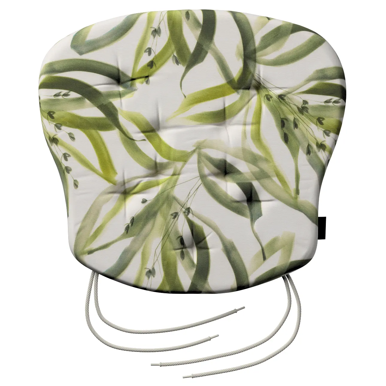 Dekoria Sedák Filip 41x38x3,5cm, bílá a zelená, 41 x 38 x 3,5 cm, Gardenia, 144-89