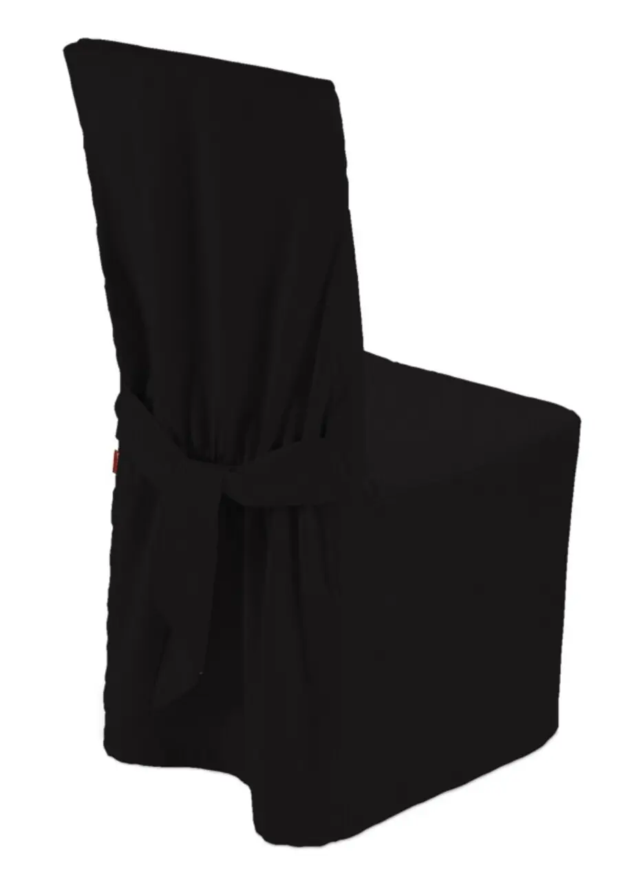 Dekoria Návlek na židli, Black - černá, 45 x 94 cm, Cotton Panama, 702-50