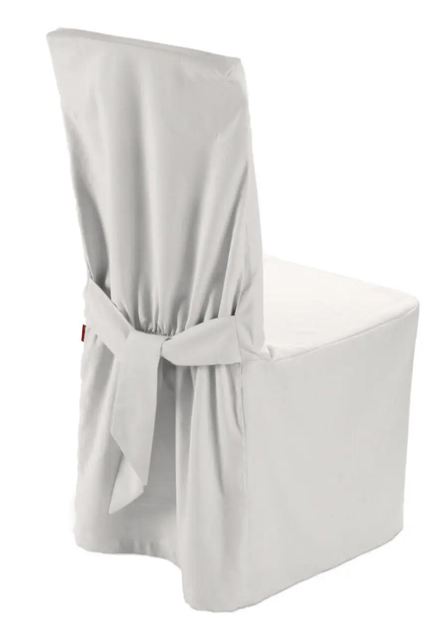 Dekoria Návlek na židli, sněhová bílá, 45 x 94 cm, Cotton Panama, 702-49