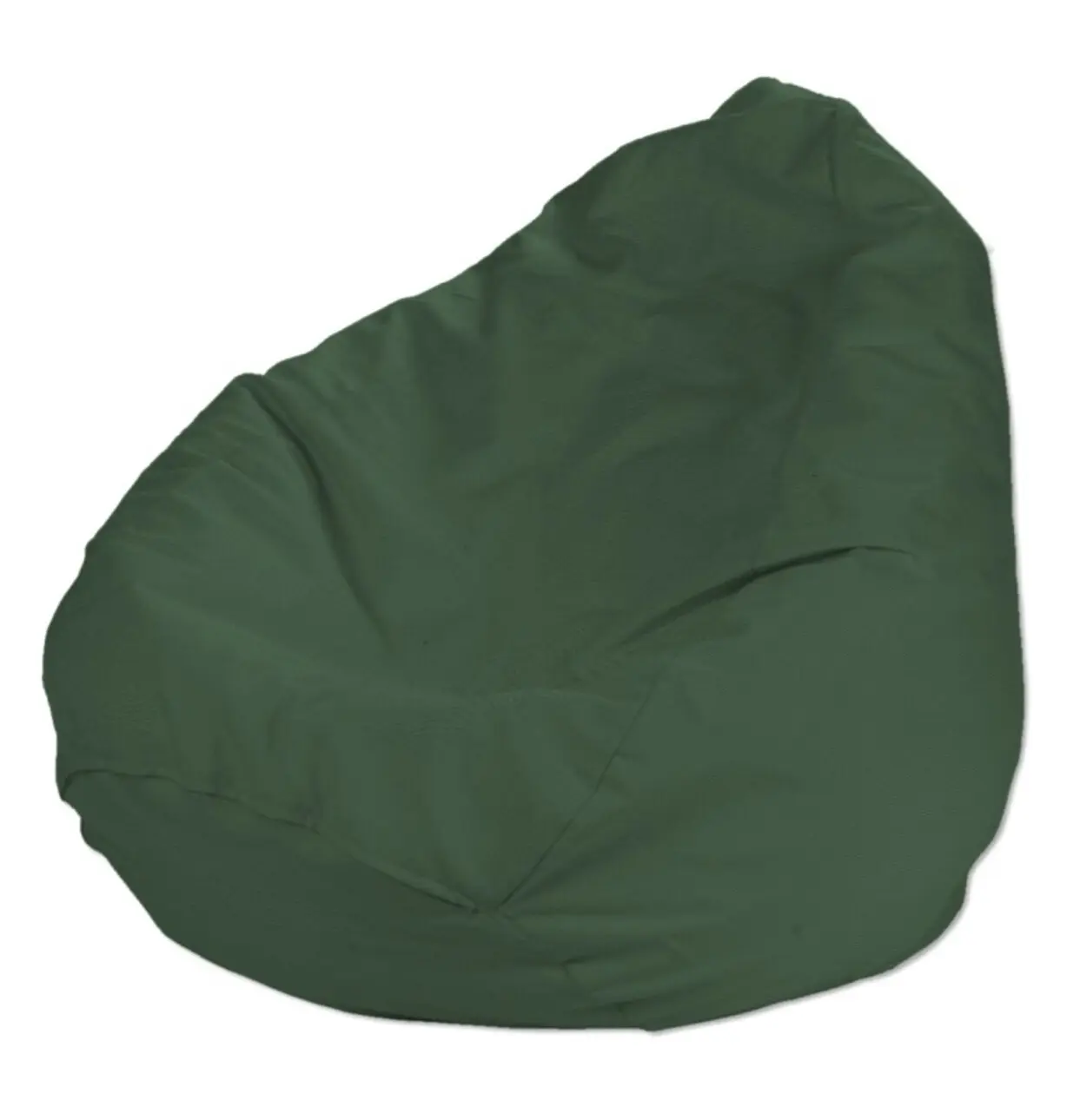 Dekoria Sedací vak s volbou látky - 3 velikosti, Forest Green - zelená, Ø50 x 85 cm, Cotton Panama, 702-51