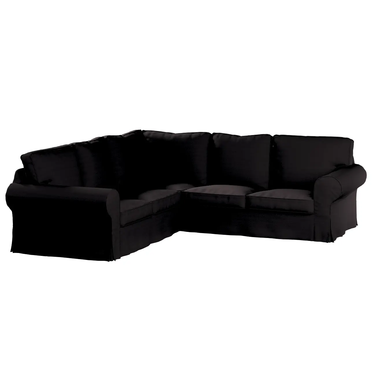 Dekoria Potah na pohovku IKEA  Ektorp rohová, grafitová, pohovka Ektorp rohová, Cotton Panama, 702-08