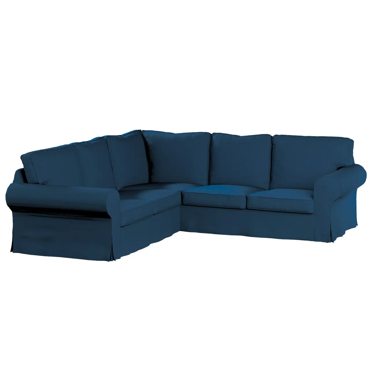 Dekoria Potah na pohovku IKEA  Ektorp rohová, mořská modrá, pohovka Ektorp rohová, Cotton Panama, 702-48