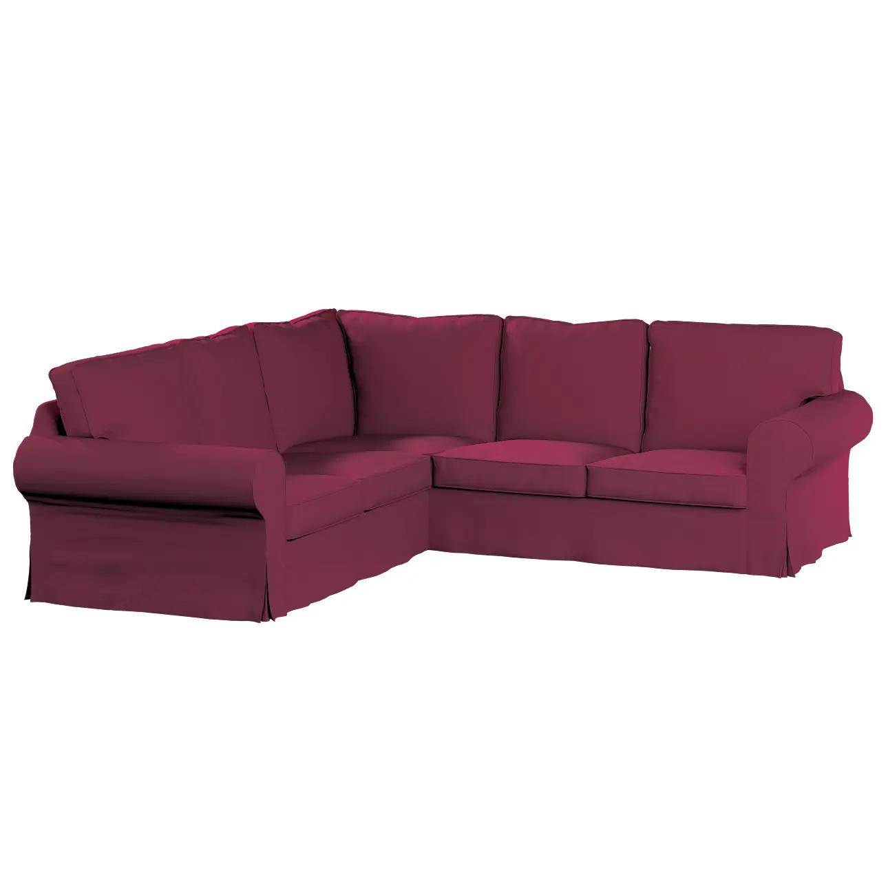 Dekoria Potah na pohovku IKEA  Ektorp rohová, švestková, pohovka Ektorp rohová, Cotton Panama, 702-32