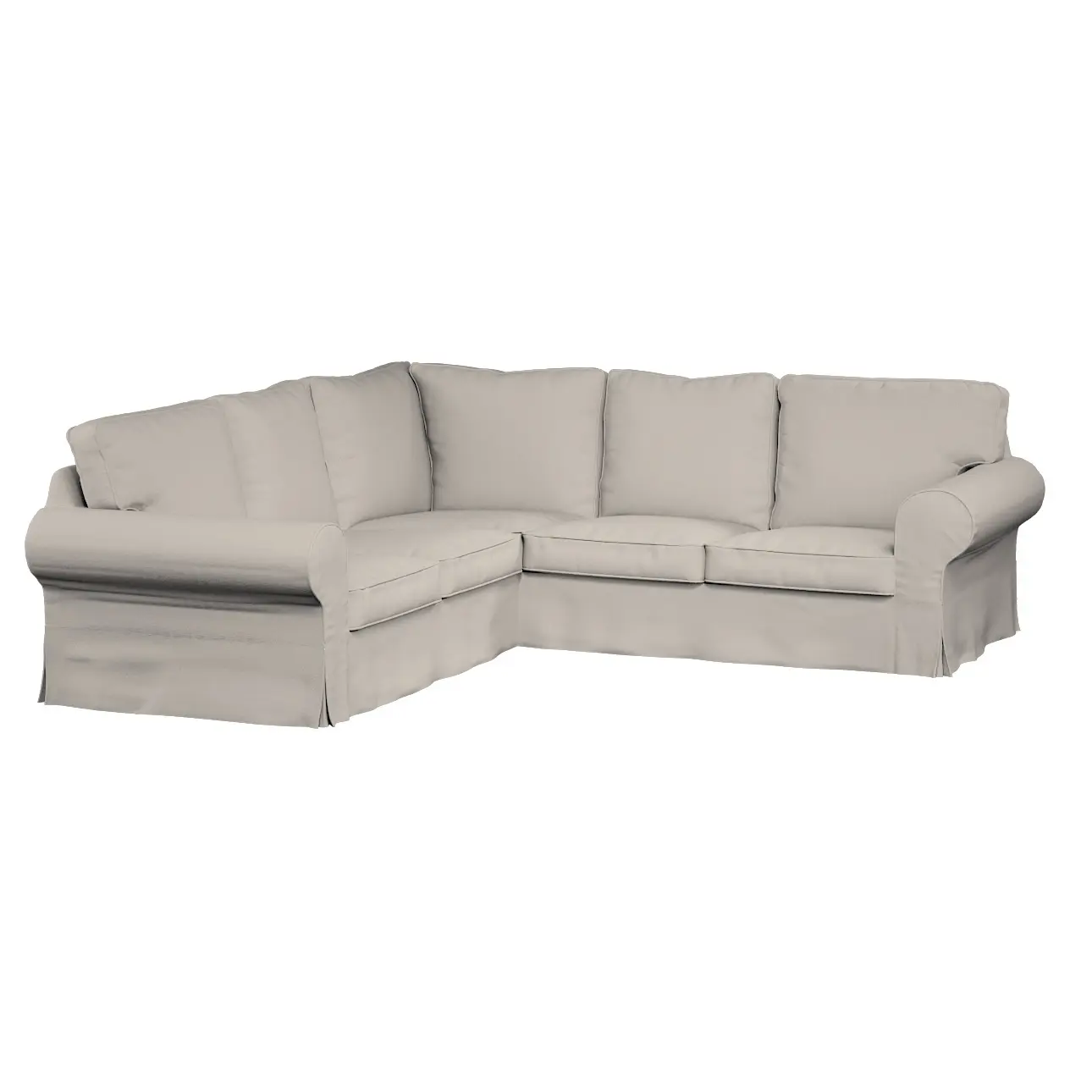 Dekoria Potah na pohovku IKEA  Ektorp rohová, světle bežová, pohovka Ektorp rohová, Boucle Teddy, 702-81