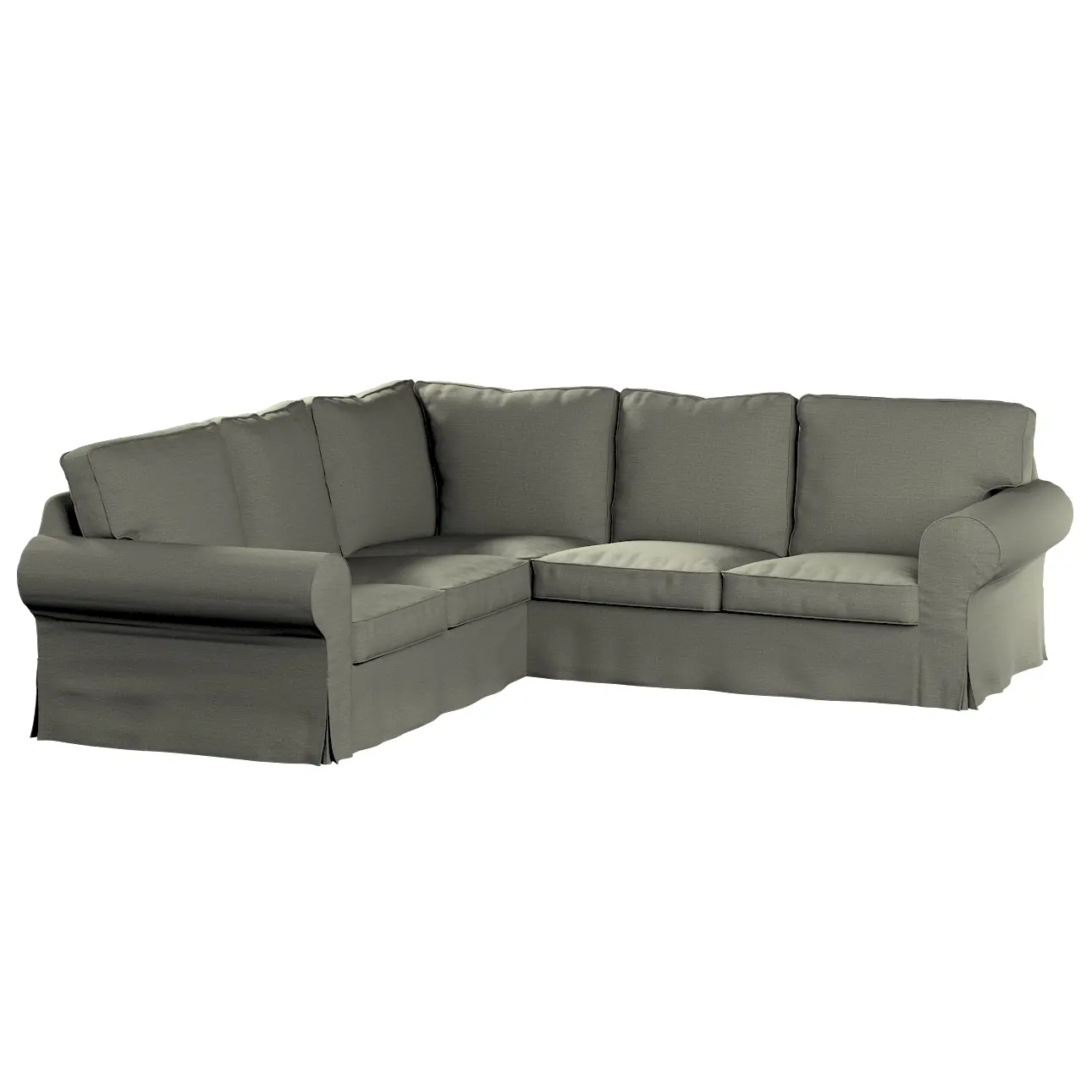 Dekoria Potah na pohovku IKEA  Ektorp rohová, šedo-bežový, pohovka Ektorp rohová, Living Plus, 161-42