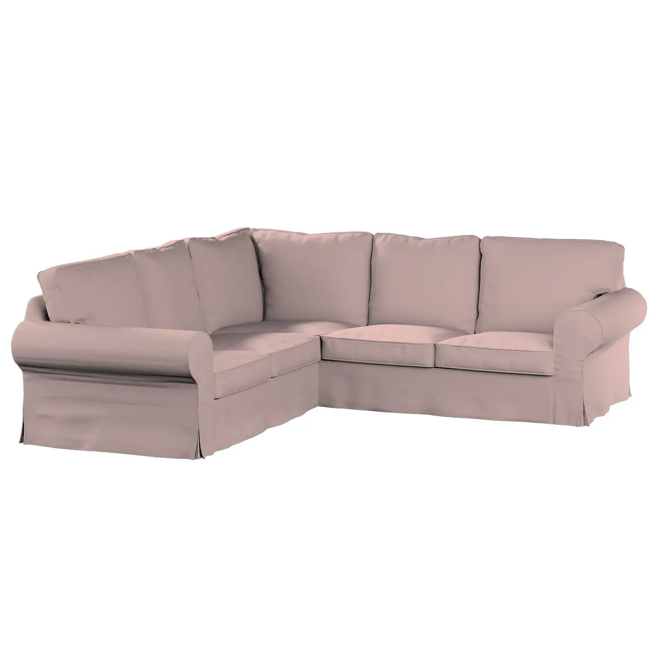 Dekoria Potah na pohovku IKEA  Ektorp rohová, růžová, pohovka Ektorp rohová, Boucle Teddy, 702-84