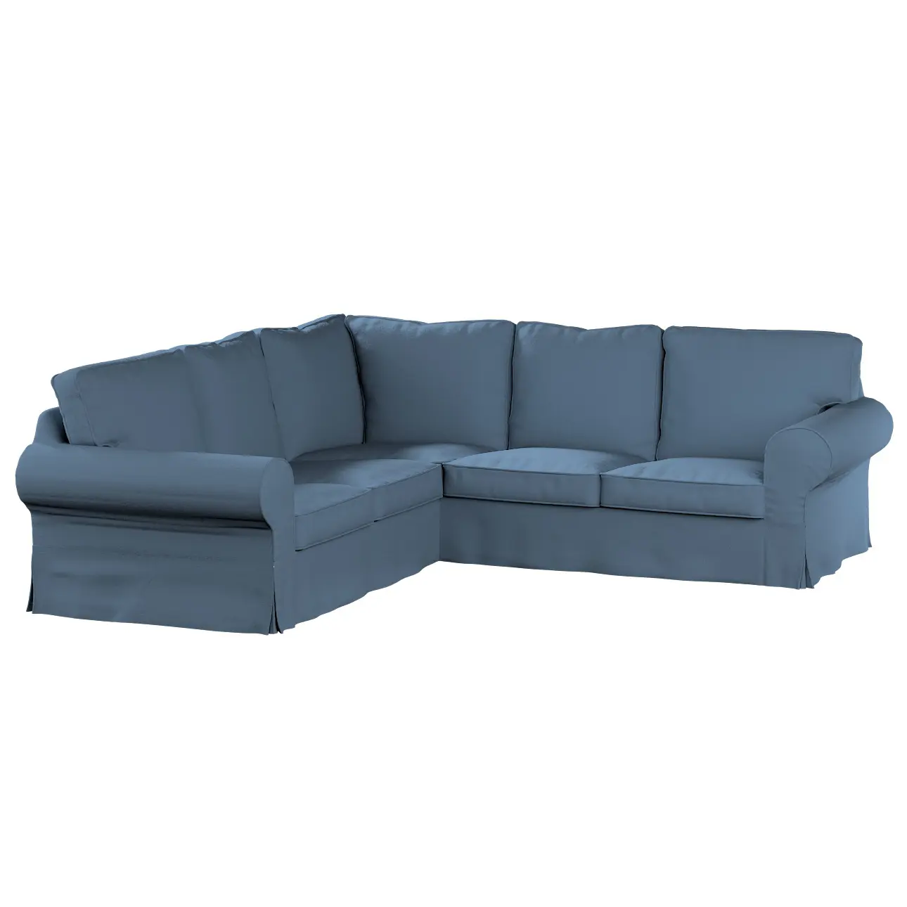 Dekoria Potah na pohovku IKEA  Ektorp rohová, modrá, pohovka Ektorp rohová, Boucle Teddy, 702-86