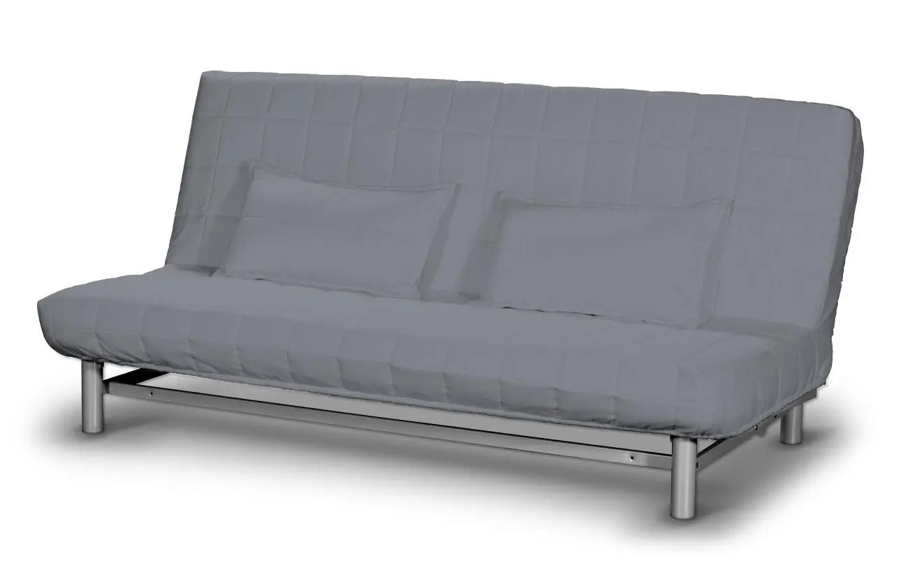 Dekoria Potah na pohovku IKEA  Beddinge krátký, šedá, potah na pohovku + 2 polštáře, Cotton Panama, 702-46