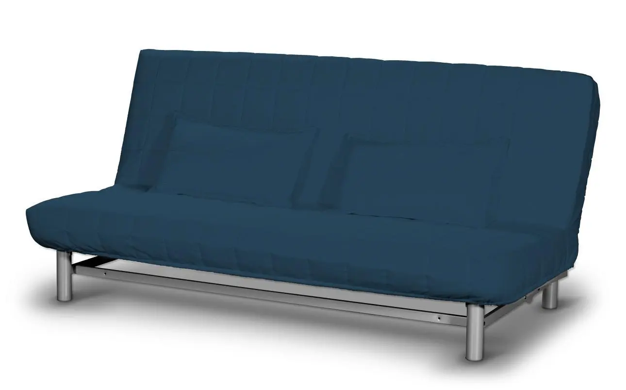 Dekoria Potah na pohovku IKEA  Beddinge krátký, mořská modrá, potah na pohovku + 2 polštáře, Cotton Panama, 702-48