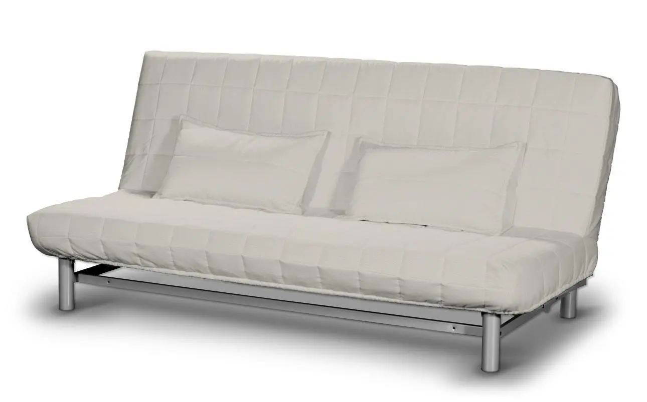 Dekoria Potah na pohovku IKEA  Beddinge krátký, stříbrošedá, potah na pohovku + 2 polštáře, Cotton Panama, 702-45