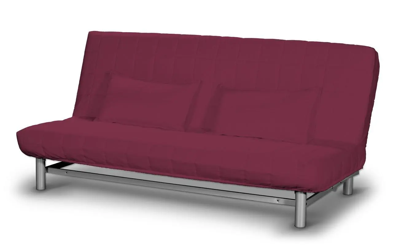 Dekoria Potah na pohovku IKEA  Beddinge krátký, švestková, potah na pohovku + 2 polštáře, Cotton Panama, 702-32