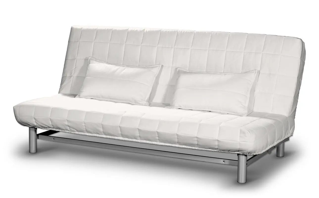 Dekoria Potah na pohovku IKEA  Beddinge krátký, sněhová bílá, potah na pohovku + 2 polštáře, Cotton Panama, 702-49