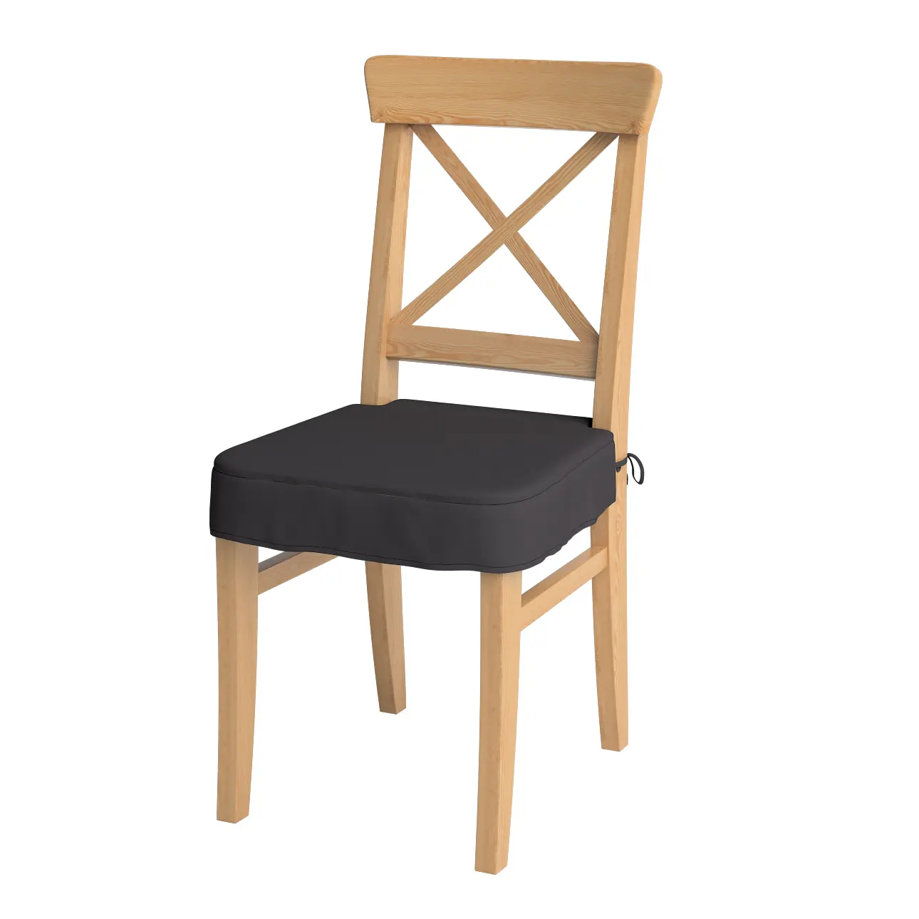 Dekoria Sedák na židli IKEA Ingolf, grafitová, židle Inglof, Cotton Panama, 702-08