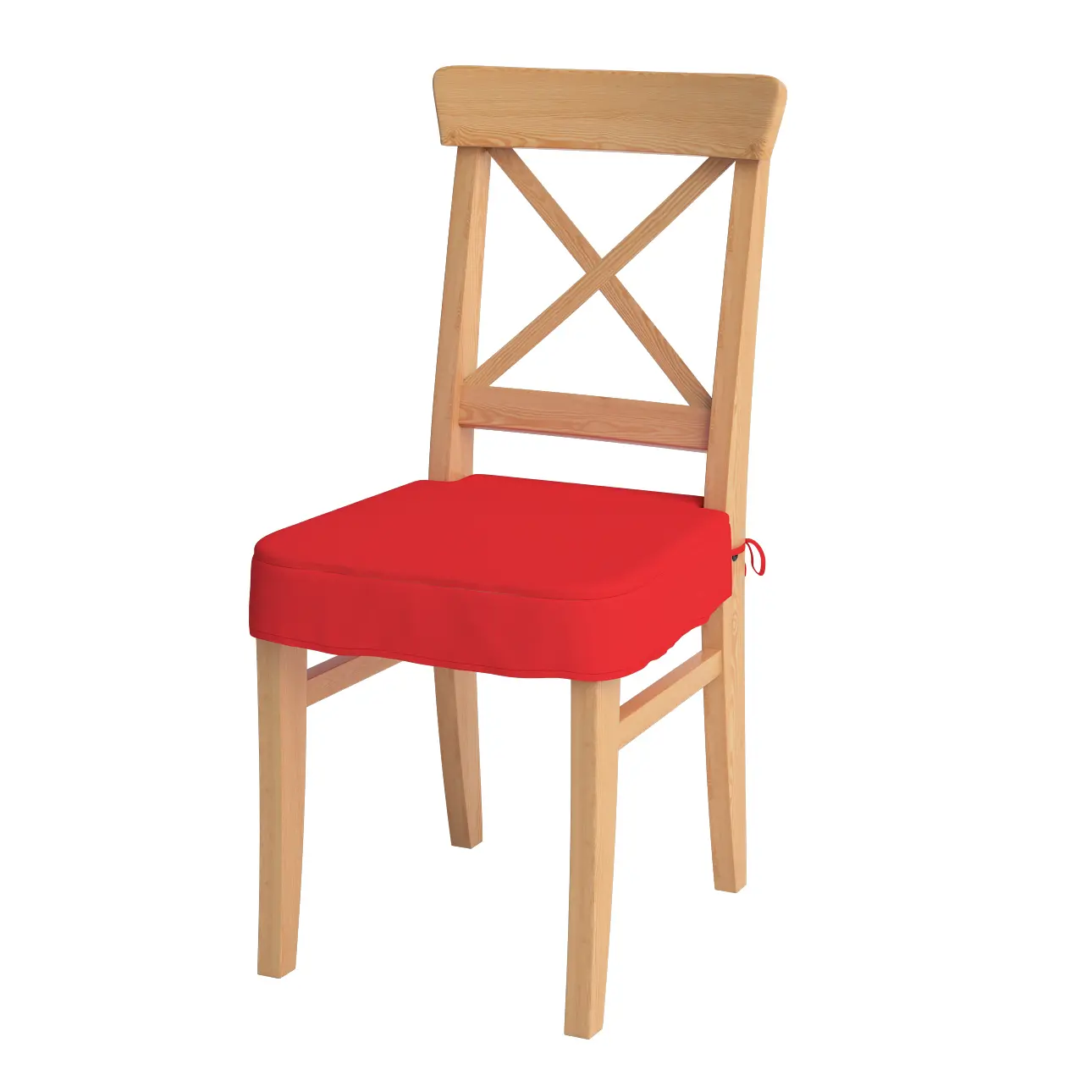 Dekoria Sedák na židli IKEA Ingolf, červená, židle Inglof, Loneta, 133-43