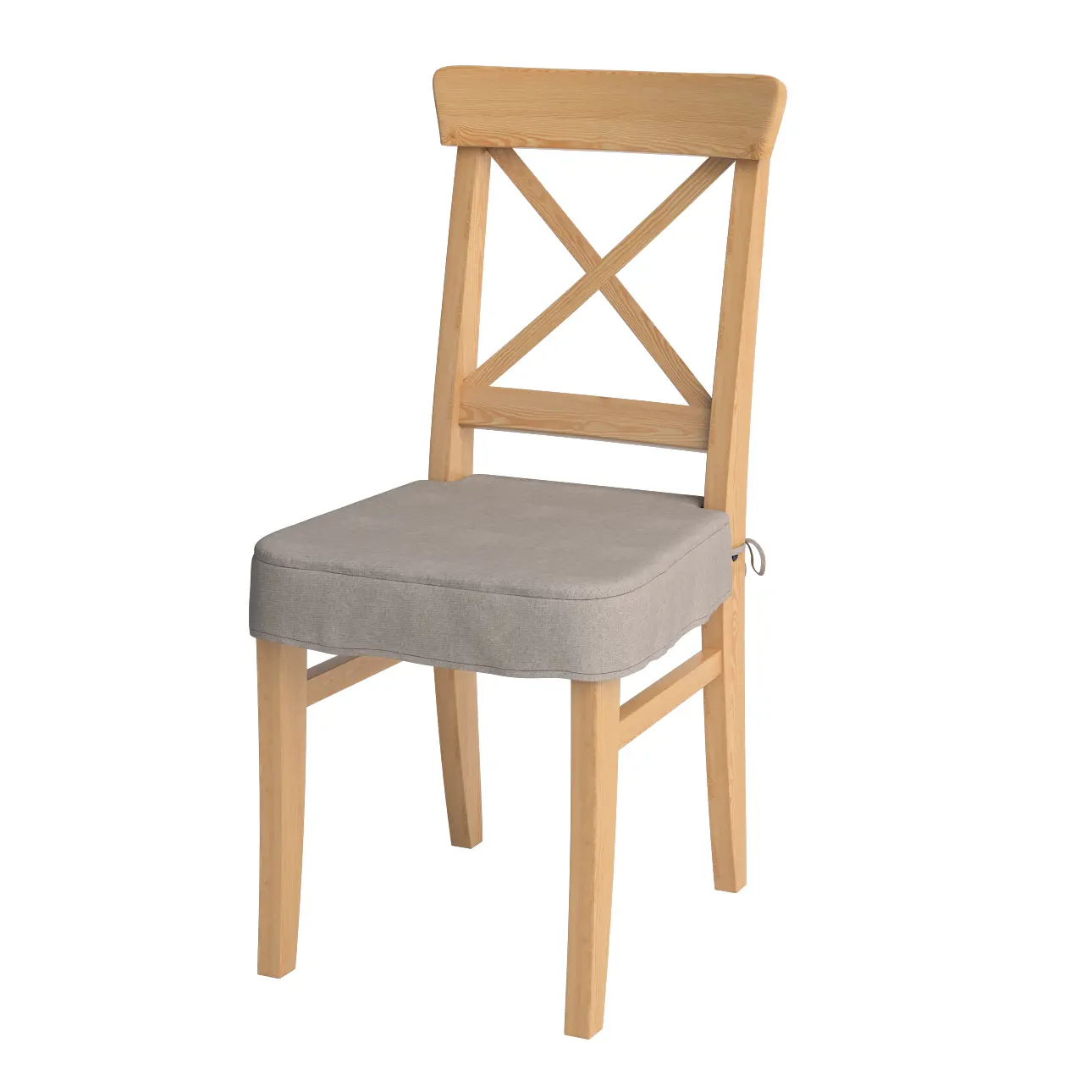 Dekoria Sedák na židli IKEA Ingolf, šedo-béžová, židle Inglof, Etna, 705-09