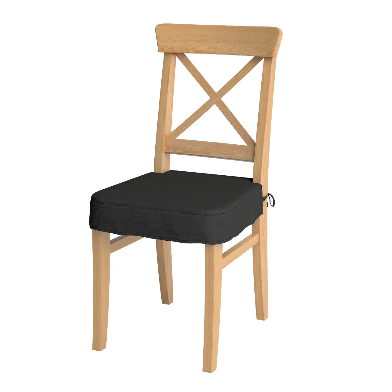 Dekoria Sedák na židli IKEA Ingolf, černá, židle Inglof, Etna, 705-00