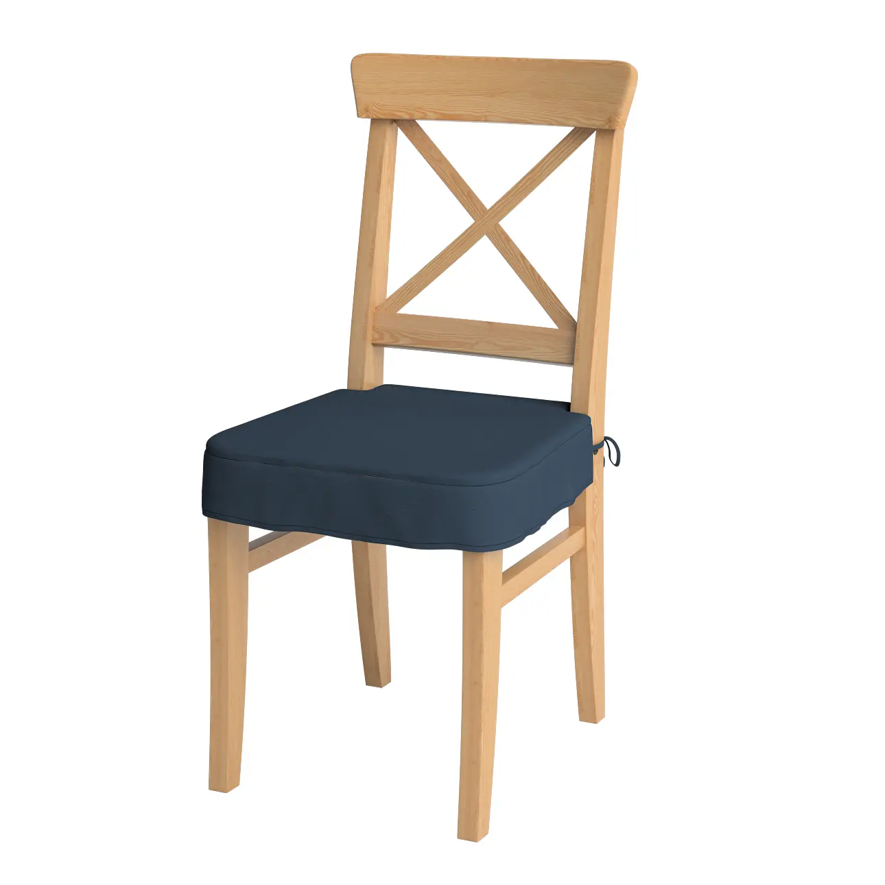 Dekoria Sedák na židli IKEA Ingolf, tmavě modrá, židle Inglof, Quadro, 136-04