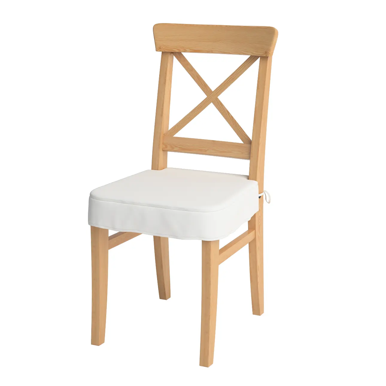 Dekoria Sedák na židli IKEA Ingolf, sněhová bílá, židle Inglof, Cotton Panama, 702-49