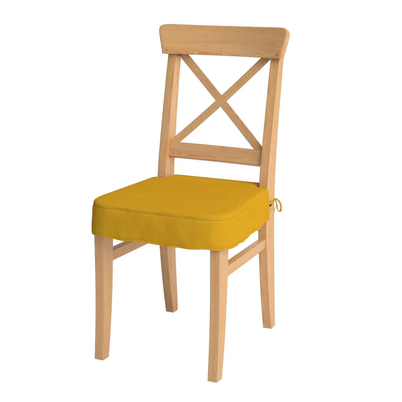Dekoria Sedák na židli IKEA Ingolf, hořčicový šenil, židle Inglof, Etna, 705-04