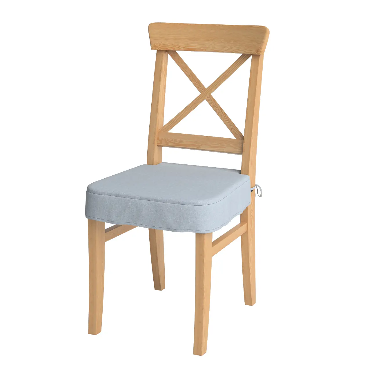 Dekoria Sedák na židli IKEA Ingolf, jemně blankytný melanž, židle Inglof, Amsterdam, 704-46