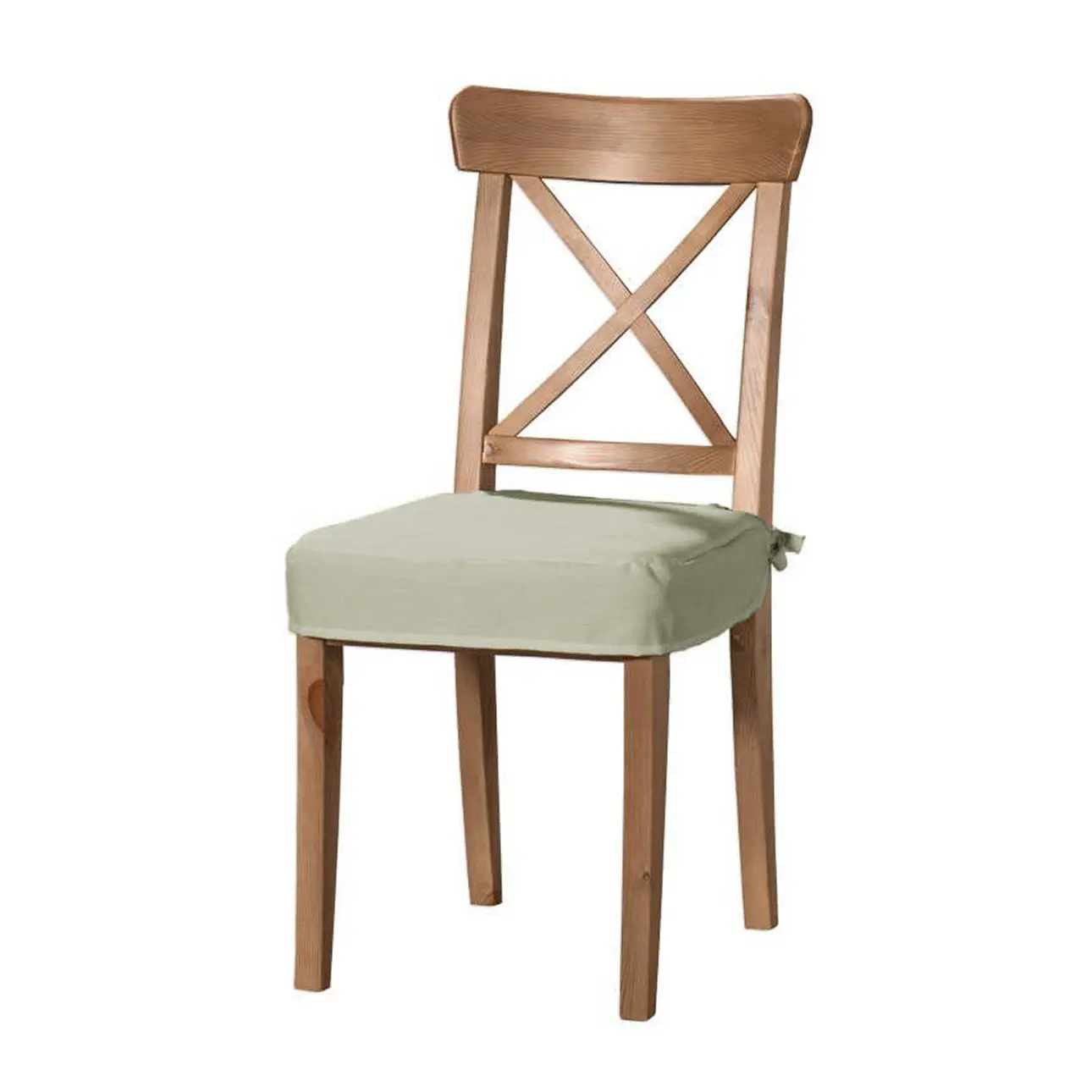 Dekoria Sedák na židli IKEA Ingolf, světle olivová, židle Inglof, Loneta, 133-05