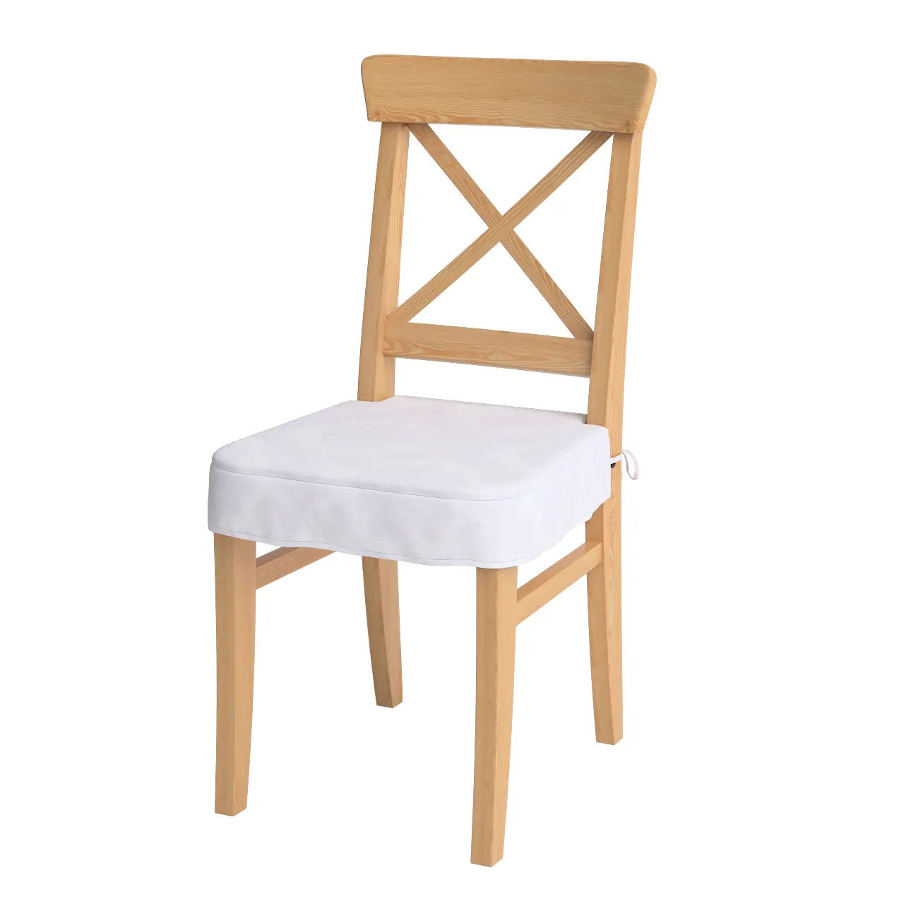 Dekoria Sedák na židli IKEA Ingolf, bílá, židle Inglof, Damasco, 613-00