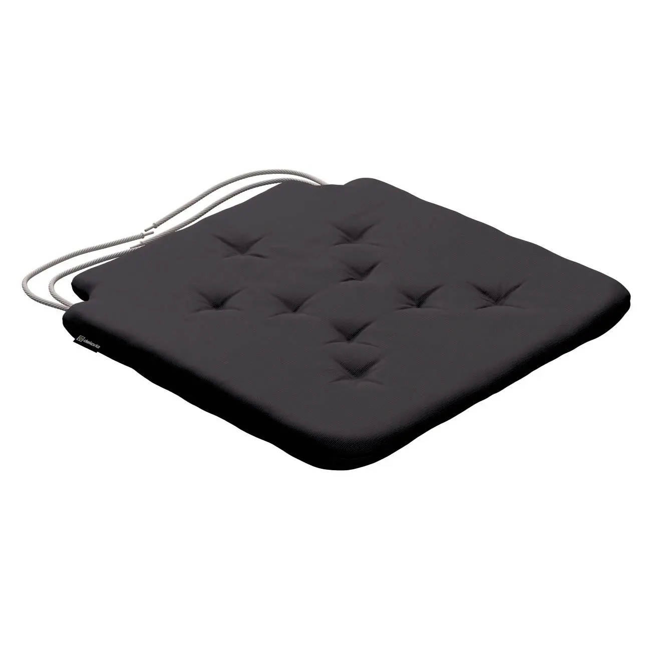 Dekoria Sedák Olek 42x41x3,5cm, Black - černá, 42 x 41 x 3,5 cm, Cotton Panama, 702-50